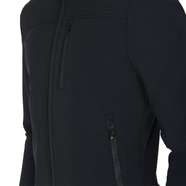 Giacca da uomo in tessuto tecnico con cappuccio rimovibile Equestro Giacca da uomo in tessuto tecnico con cappuccio rimovibile Equestro