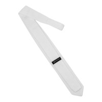 Cravatta da uomo con logo Equestro Bianco Cravatta da uomo con logo Equestro Bianco