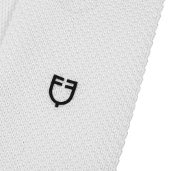 Cravatta da uomo con logo Equestro Bianco