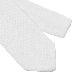 Cravatta da uomo con logo Equestro Bianco