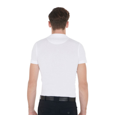 T-shirt da uomo taglio aderente con stampa equestre Equestro T-shirt da uomo taglio aderente con stampa equestre Equestro