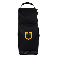Borsa per stivali e casco con logo ricamato Equestro Nero Borsa per stivali e casco con logo ricamato Equestro Nero