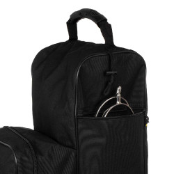 Borsa per stivali e casco con logo ricamato Equestro Nero