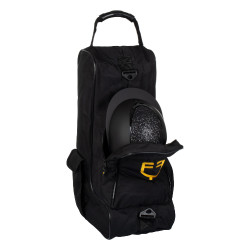 Borsa per stivali e casco con due cerniere Equestro Nero