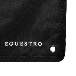 Telo lungo per box con logo ricamato Equestro Nero