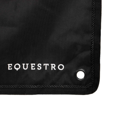 Telo lungo per box con logo ricamato Equestro Nero