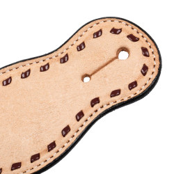 Cinturino sperone western bicolore Pool's Nocciola / naturale Marrone