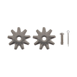 Coppia di rotelle per speroni con rivetti 303A Pool's