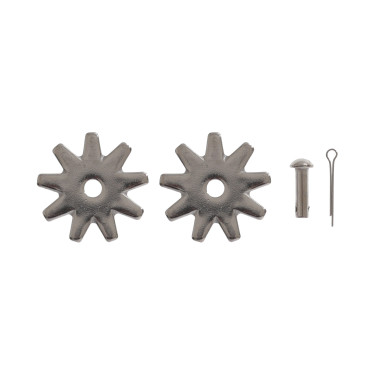 Coppia di rotelle per speroni con rivetti 303A Pool's
