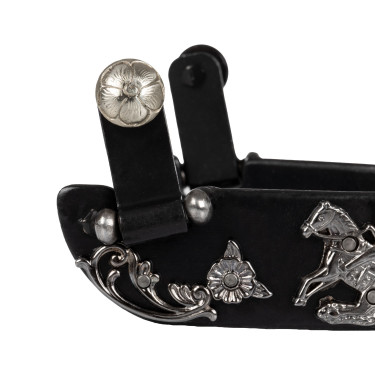 Éperons Metalab pour reining avec motifs de fleurs Pool's