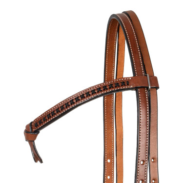 Bridon western Futurity con frontalino intrecciato Pool's Nocciola Bridon western Futurity con frontalino intrecciato Pool's Nocciola