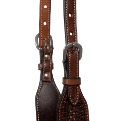 Briglia western con un orecchio Pool's Nocciola Marrone