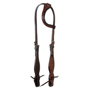 Briglia western con un orecchio e motivi floreali Pool's Briglia western con un orecchio e motivi floreali Pool's