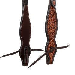 Briglia western con un orecchio e motivi floreali Pool's Briglia western con un orecchio e motivi floreali Pool's