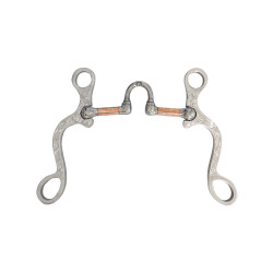 Morso correttivo Pool's in acciaio inox con rulli in rame decorati