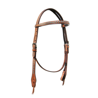 Capestro western Pool's con inserto turchese