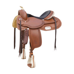 Sella Reiner in rawhide con arcione flessibile modello 2020F di Pool's Sella Reiner in rawhide con arcione flessibile modello 2020F di Pool's