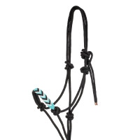 Capestro in corda con decorazioni e lunghina Pool's Nero