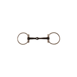 Filet a anelli in acciaio inox con imboccatura nera Pool's Filet a anelli in acciaio inox con imboccatura nera Pool's
