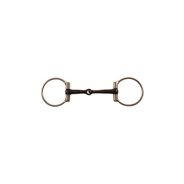 Filet a anelli in acciaio inox con imboccatura nera Pool's Filet a anelli in acciaio inox con imboccatura nera Pool's