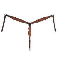 Pettorale western con decorazione floreale Pool's Marrone scuro