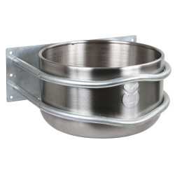 Mangiatoia inox rotonda 18l dritta