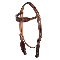 Briglia western con largo frontalino Pool's