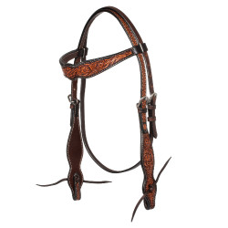Capezzina western con decorazione floreale Pool's