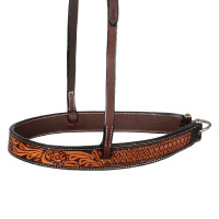 Museruola western con decorazione floreale Pool's Marrone scuro Museruola western con decorazione floreale Pool's Marrone scuro