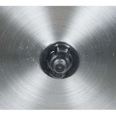 Mangiatoia inox rotonda 18l dritta Mangiatoia inox rotonda 18l dritta