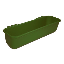 Mangiatoia lunga da appendere 42l 100cm plastica verde Kerbl Mangiatoia lunga da appendere 42l 100cm plastica verde Kerbl