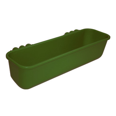 Mangiatoia lunga da appendere 42l 100cm plastica verde Kerbl Mangiatoia lunga da appendere 42l 100cm plastica verde Kerbl