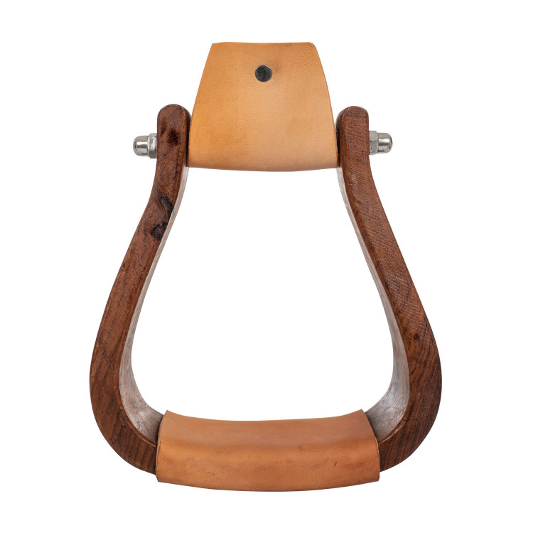 Staffili western in legno con ampia staffa Pool's