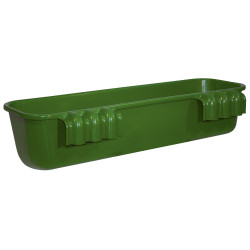 Mangiatoia lunga da appendere 42l 100cm plastica verde Kerbl Mangiatoia lunga da appendere 42l 100cm plastica verde Kerbl