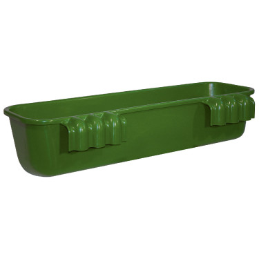 Mangiatoia lunga da appendere 42l 100cm plastica verde Kerbl Mangiatoia lunga da appendere 42l 100cm plastica verde Kerbl