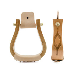 Staffili western in legno con design Navajo Pool's