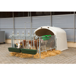 Mangiatoia lunga da appendere 42l 100cm plastica verde Kerbl Mangiatoia lunga da appendere 42l 100cm plastica verde Kerbl