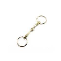 Portachiavi morso semplice in oro BP Umbria Equitazione Portachiavi morso semplice in oro BP Umbria Equitazione