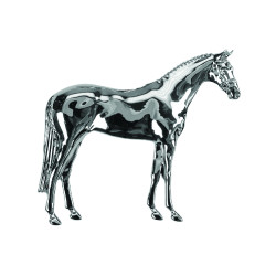 Cavallo placcato argento modello cavallo in piedi Umbria Equitazione