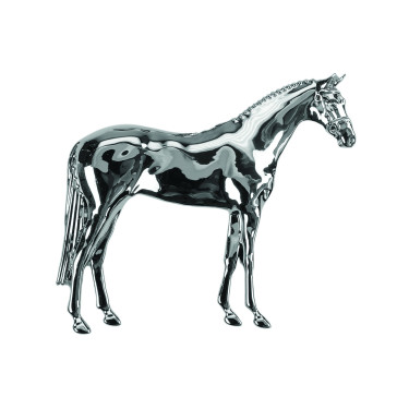 Cavallo placcato argento modello cavallo in piedi Umbria Equitazione