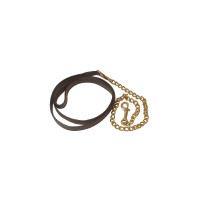 Lunga in cuoio con catena Umbria Equitazione Marrone / oro