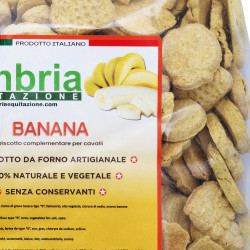 Crunchies per cavalli alla banana 930g Umbria Equitazione Crunchies per cavalli alla banana 930g Umbria Equitazione