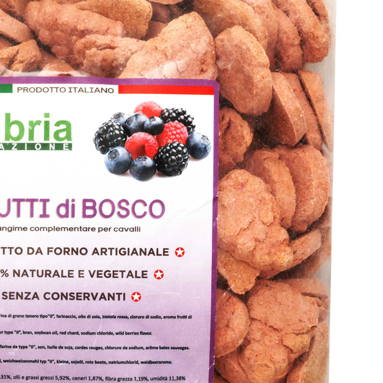 Crunchies per cavalli ai frutti di bosco 930g Umbria Equitazione Crunchies per cavalli ai frutti di bosco 930g Umbria Equitazione