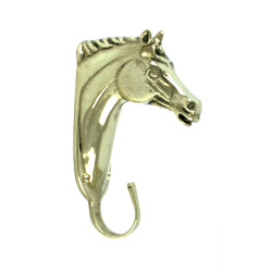 Porta rete testa di cavallo in ottone Umbria Equitazione