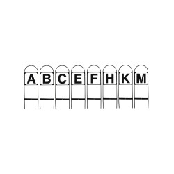 Lettere da dressage in ferro set di 8 lettere ABCEFHKM Umbria Equitazione