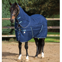 Coperta per box Horseware Rambo Plus Rug Vari-Layer 450g Blu marino / blu marino / bianco