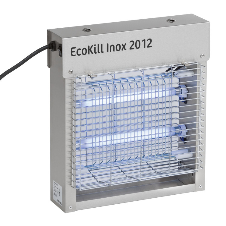 Ammazzamosche elettrico in acciaio inox ECOKILL blu