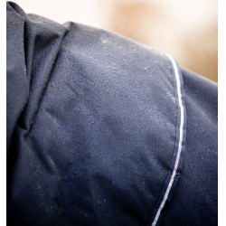 Coperta Horseware Rambo Duo Force 100g con liner da 100g e 300g Blu marino / blu marino / bianco