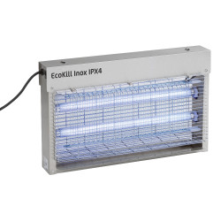 Ammazzamosche elettrico in acciaio inox ECOKILL IPX4 blu
