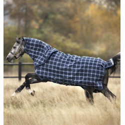 Coperta Horseware Rhino Plus Vari-Layer 450g Marina a quadri / indaco Blu marino Coperta Horseware Rhino Plus Vari-Layer 450g Marina a quadri / indaco Blu marino